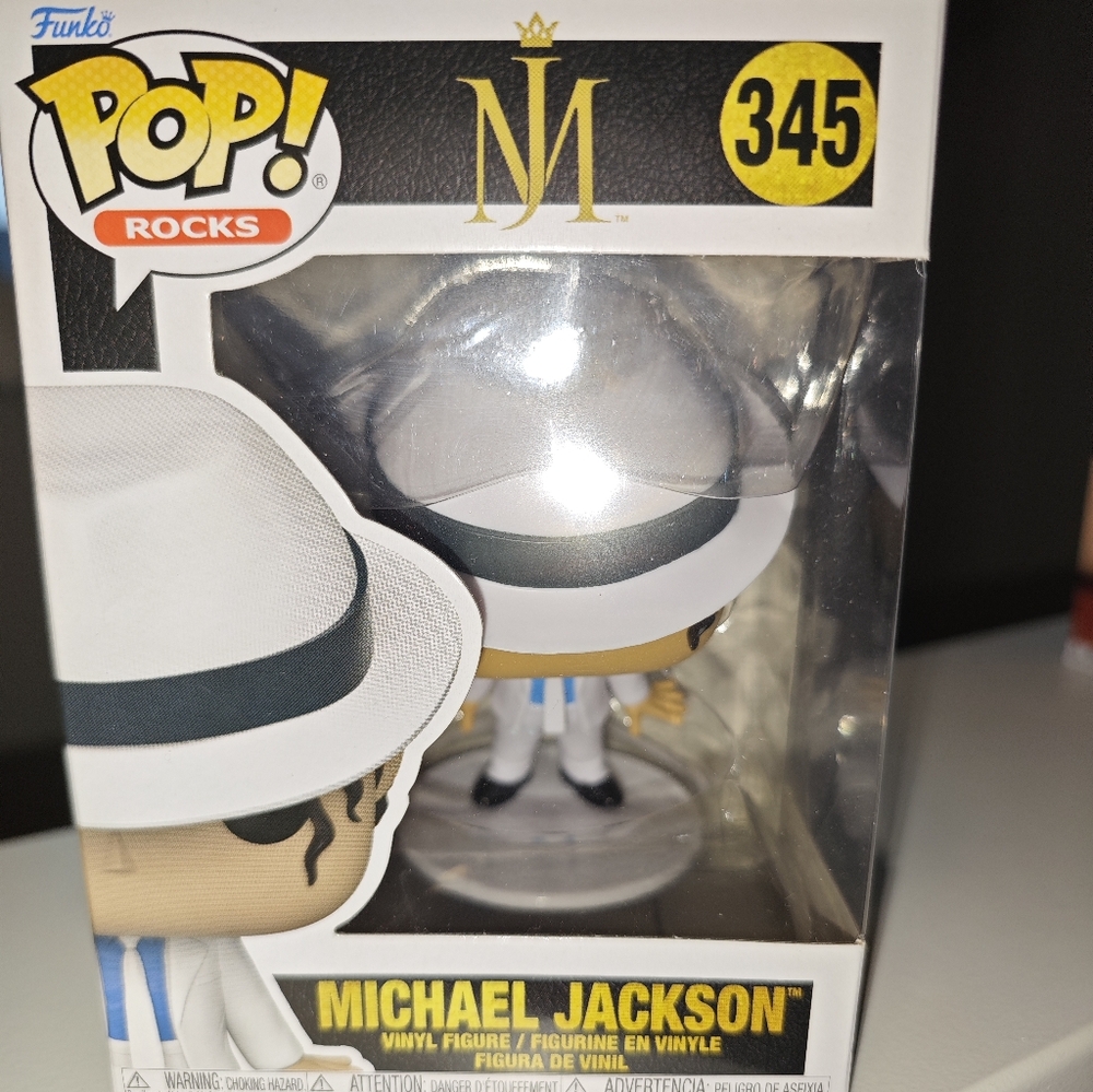 Funko Pop Rocks White and Blue Michael Jackson Figure 342
